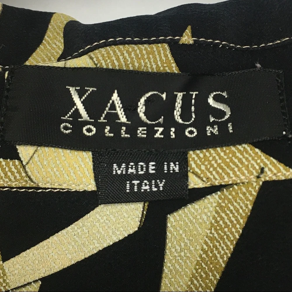 XACUS Collezioni Women’s Patterned Button Down Shirt, Large - Picture 10 of 11